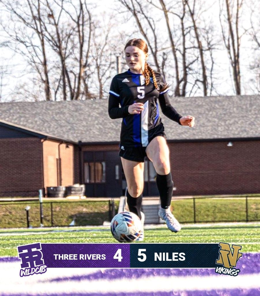 Three Rivers drops girls soccer game to Niles 5-4